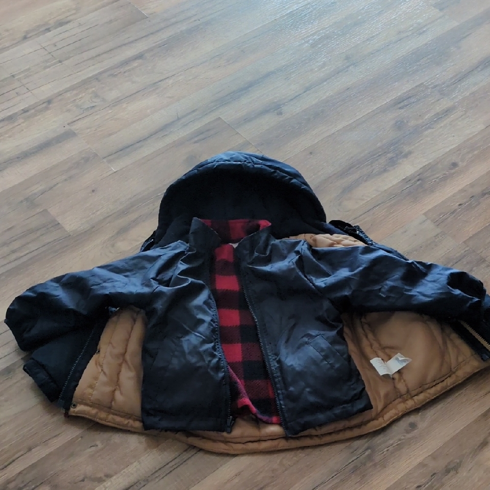 OshKosh B'gosh Tan Jacket 2 In 1 Winter Jacket Boys 3T